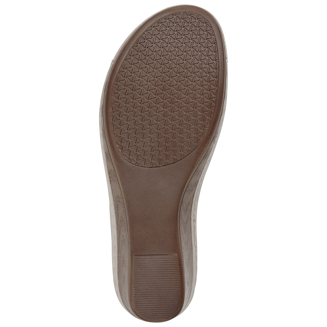 Women's Naples White Wedge Sandals