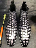Maurice New York Custom Alligator Boot - Silver