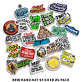 Nouveau - Pack d'autocollants pour casque (24)