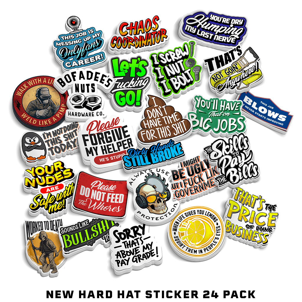 Nouveau - Pack d'autocollants pour casque (24)