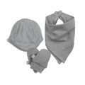 coffret cadeau d'accessoires pour nouveau-né | gris chiné