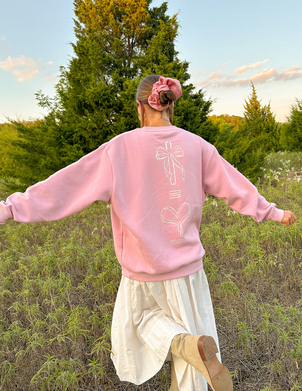 Sweat-shirt unisexe à col rond « No Greater Love »
