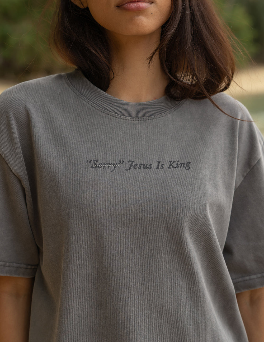 T-shirt épais "Not Sorry Jesus Is King"