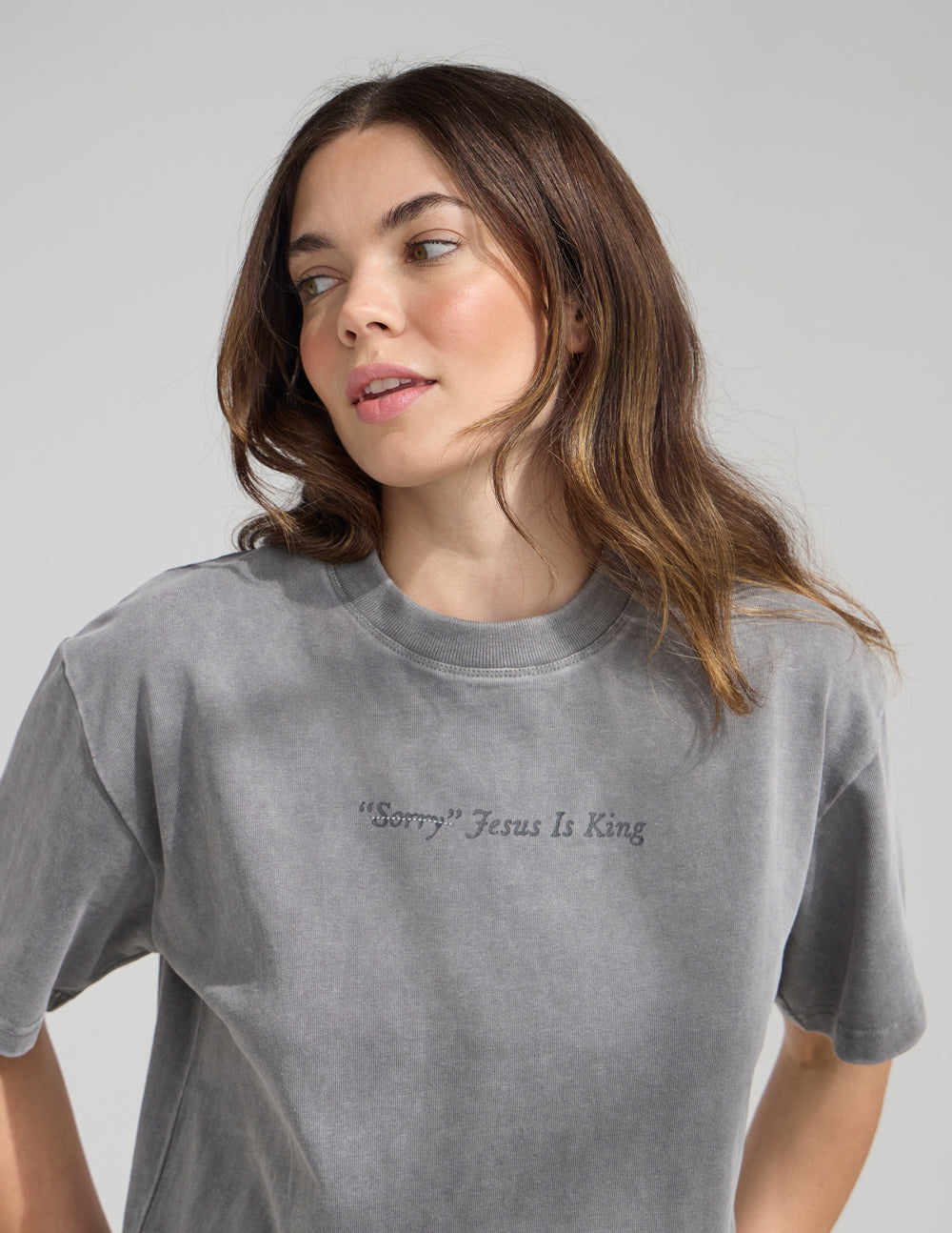 T-shirt épais "Not Sorry Jesus Is King"