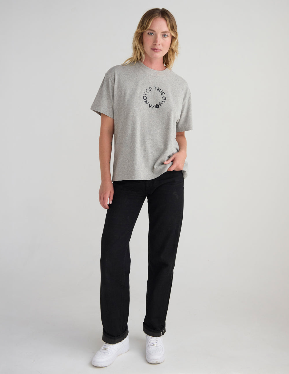 T-shirt Unisexe Beige « Pas de ce Monde »