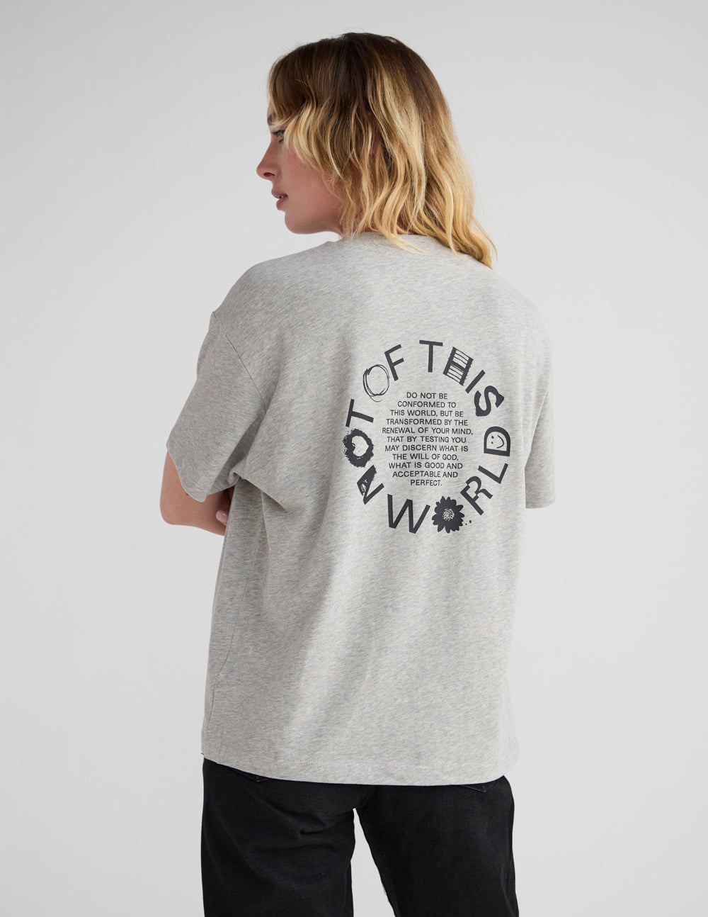 T-shirt Unisexe Beige « Pas de ce Monde »