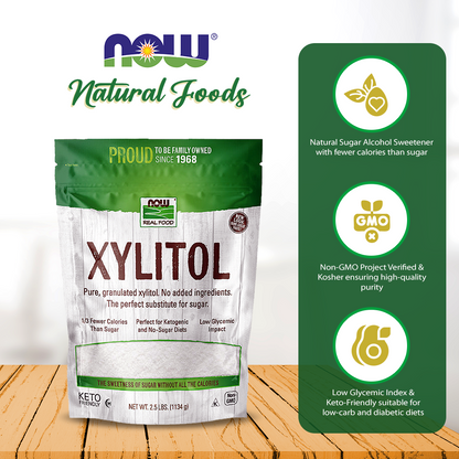 Now Real Foods Xylitol 2,5 livres - 6986