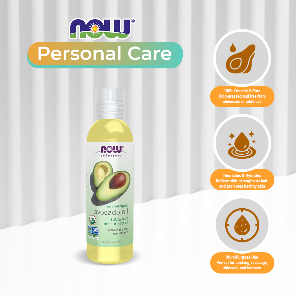 Now Solutions Huile d'Avocat Bio 118 ml - 7681