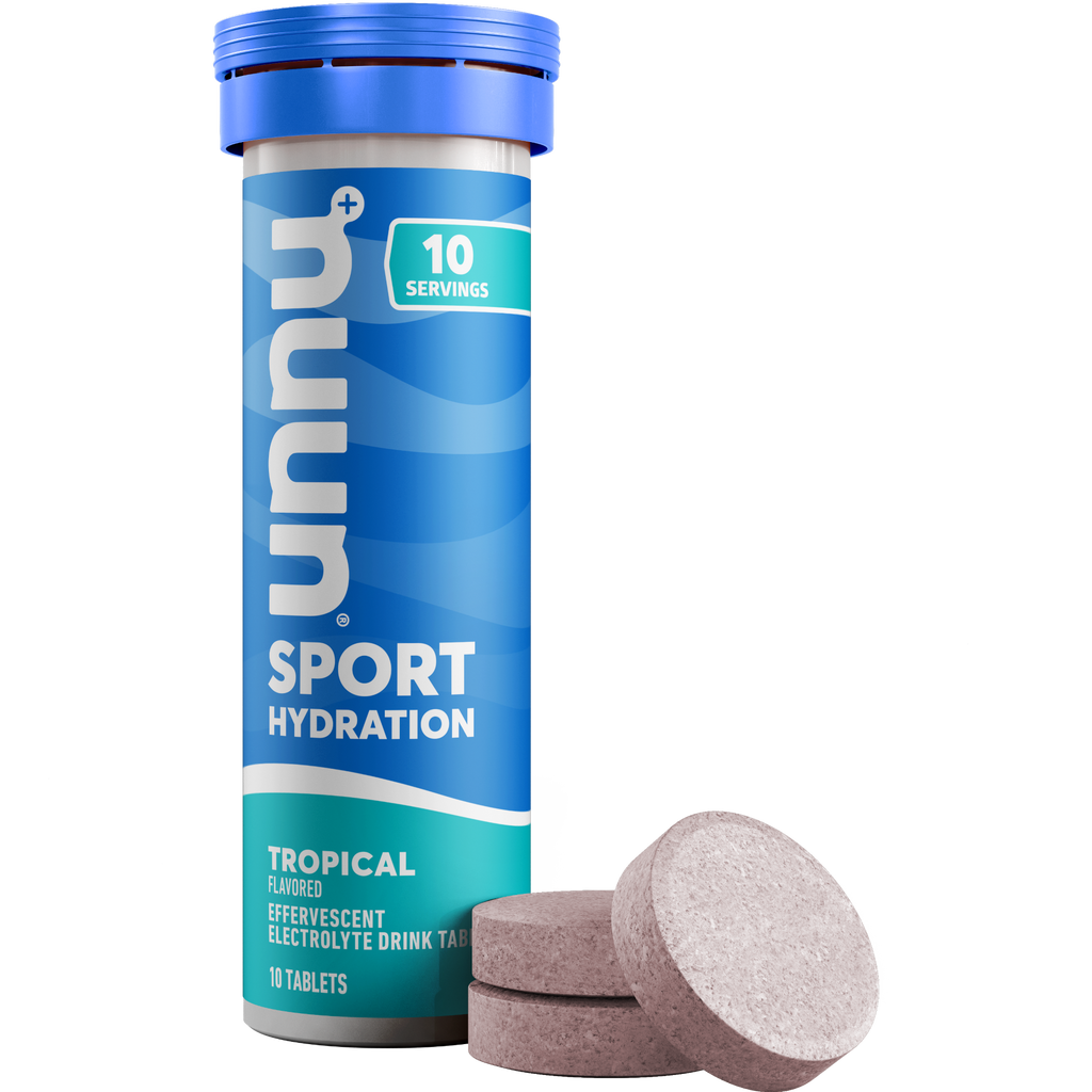 Nuun - Complément Électrolytique Effervescent Actif Tropical - 10 Comprimés - Lot de 3