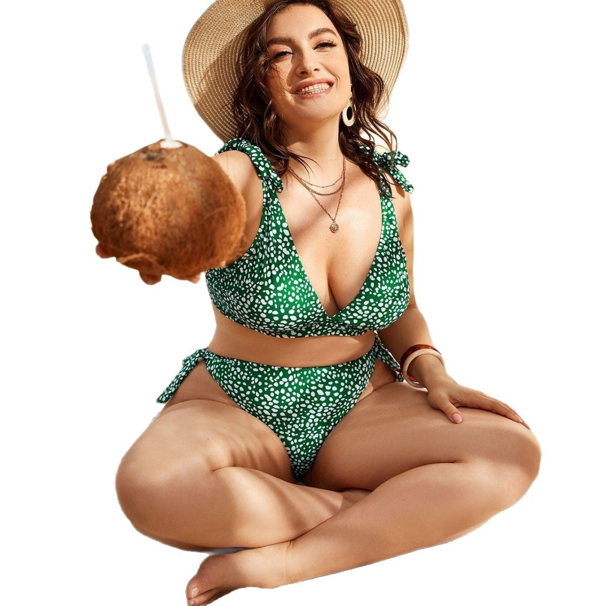 Maillot de bain deux pièces grande taille à rayures pour femmes Maillot de bain taille haute deux pièces grande taille pour femmes Maillot de bain taille haute Maillot de bain taille haute épaules dénudées Maillot de bain échancré