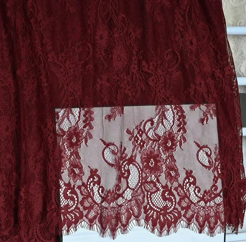 3 mètres/lot de Tissu en Dentelle de Chantilly Française Blanc cassé, Cils Broderie Dentelle Artisanat Voile de Mariée Accessoire de Dentelle Largeur 150cm