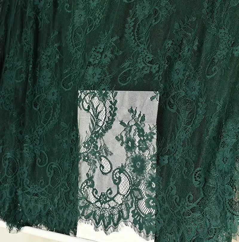 3 mètres/lot de Tissu en Dentelle de Chantilly Française Blanc cassé, Cils Broderie Dentelle Artisanat Voile de Mariée Accessoire de Dentelle Largeur 150cm