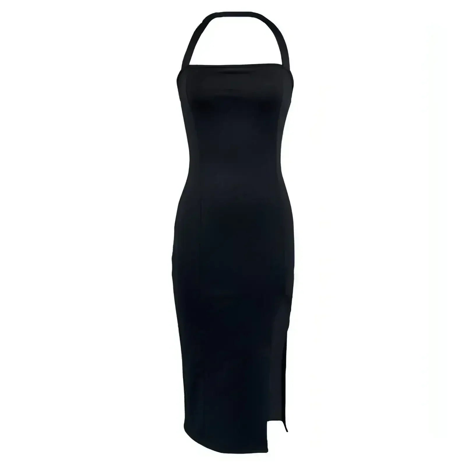 Robe élégante dos nu et tour de cou pour femme