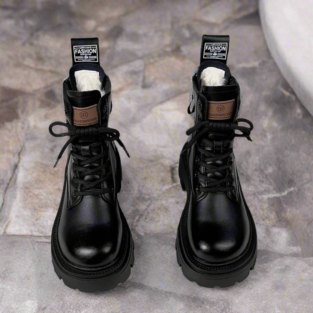 Bottes d'hiver à plateforme doublées de fourrure