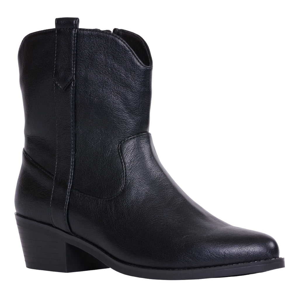 Bottines noires Qakley pour femme