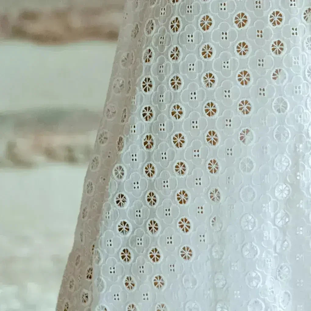 Robe OLYMPIA en coton brodé