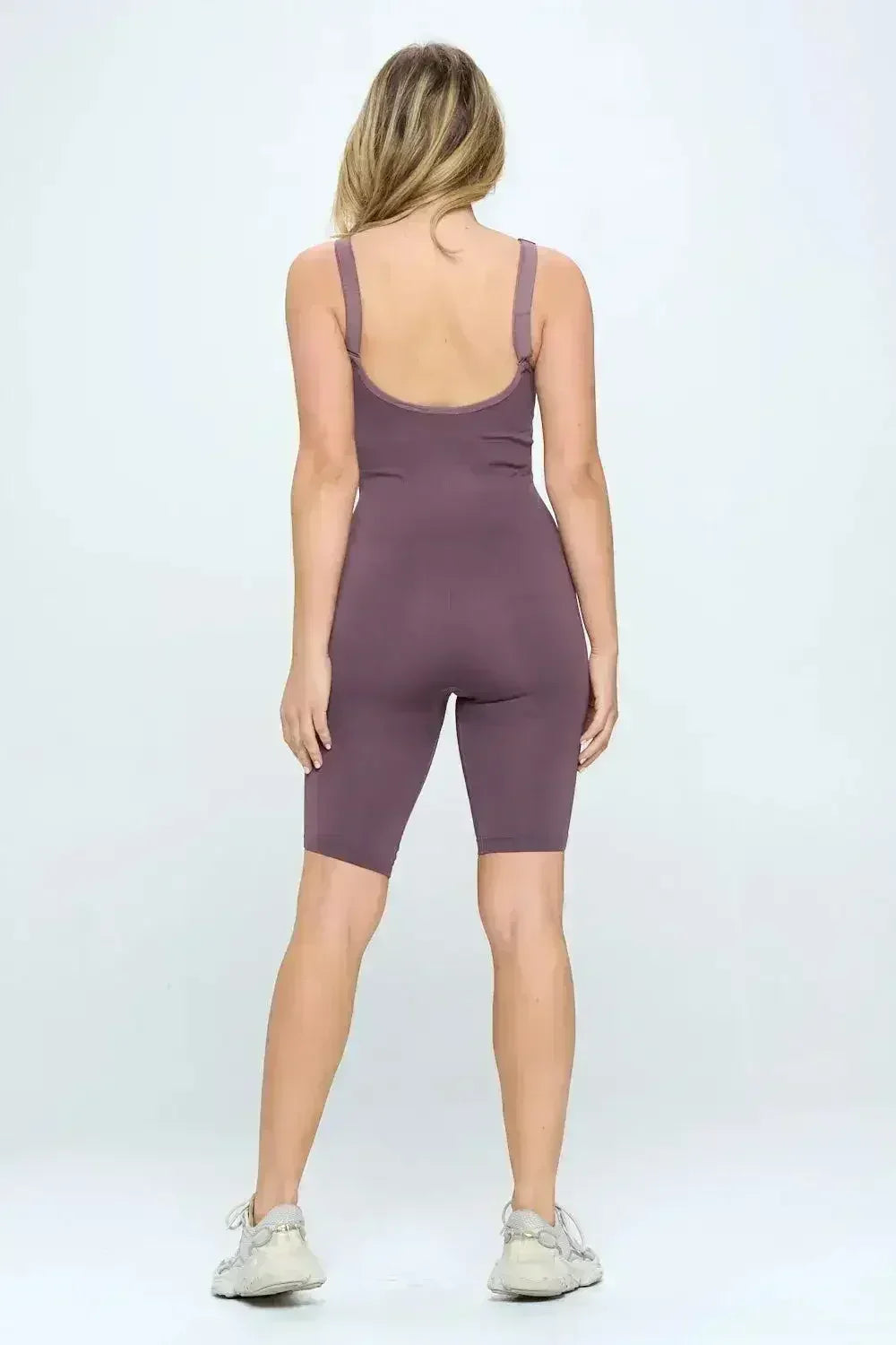 Ensemble combi-short côtelé sans coutures