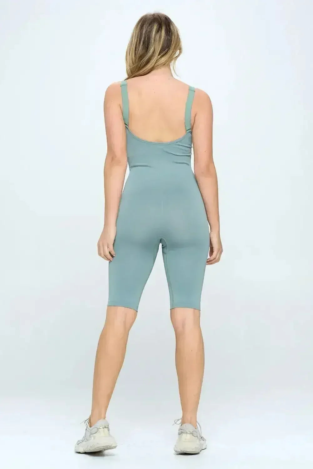 Ensemble combi-short côtelé sans coutures