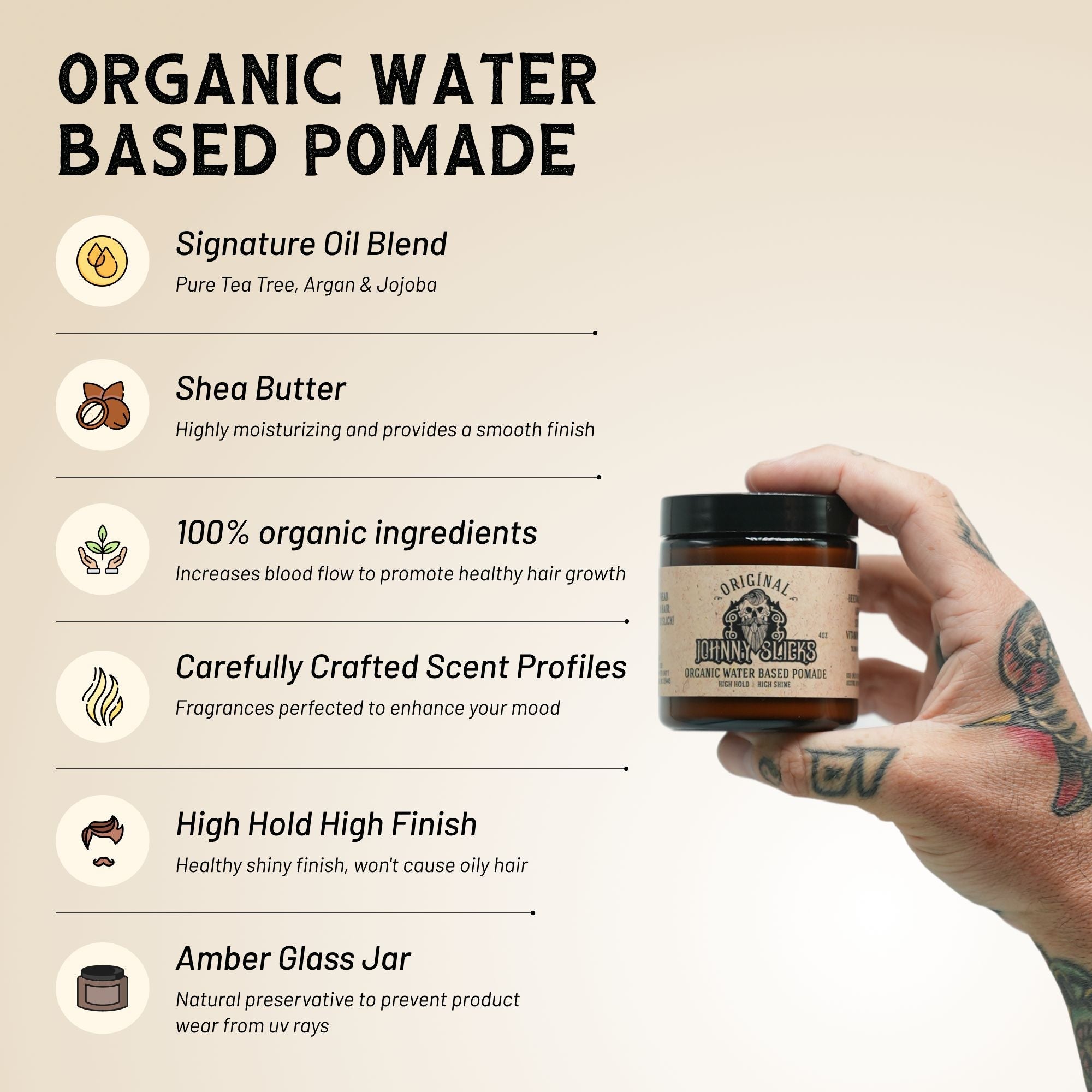 Pommade à base d'eau biologique