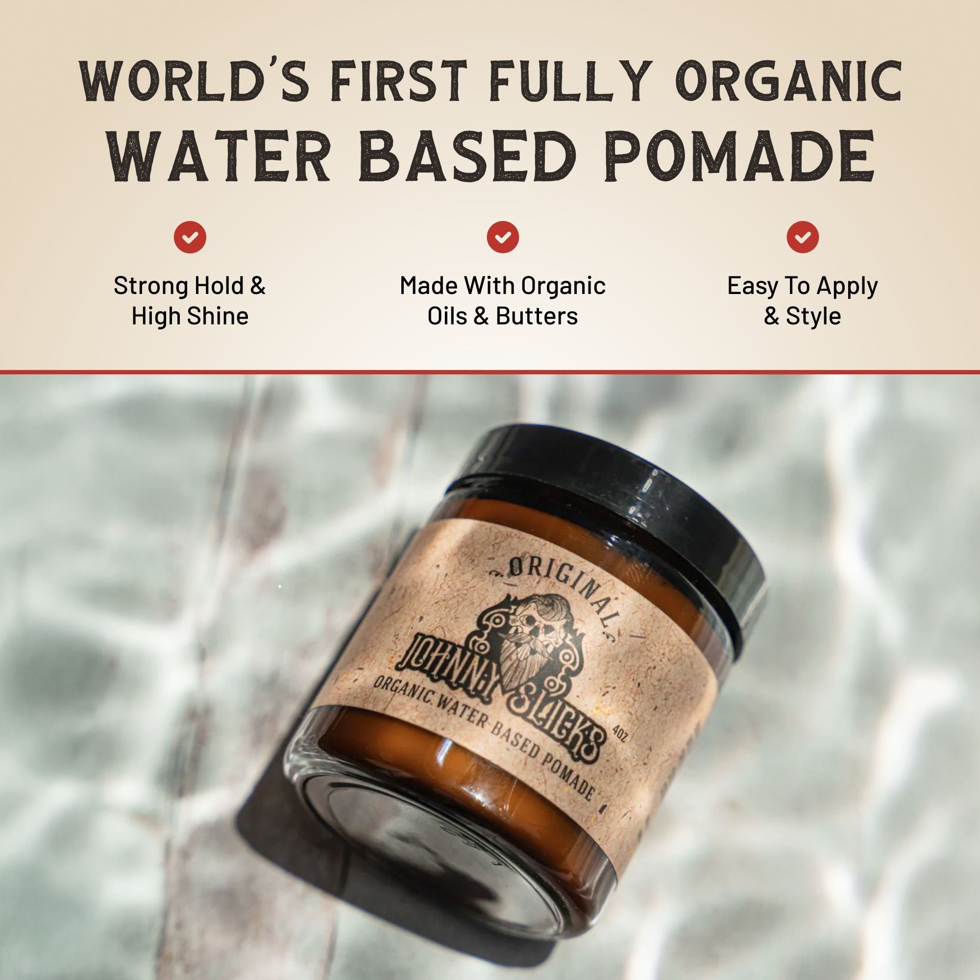 Pommade à base d'eau biologique