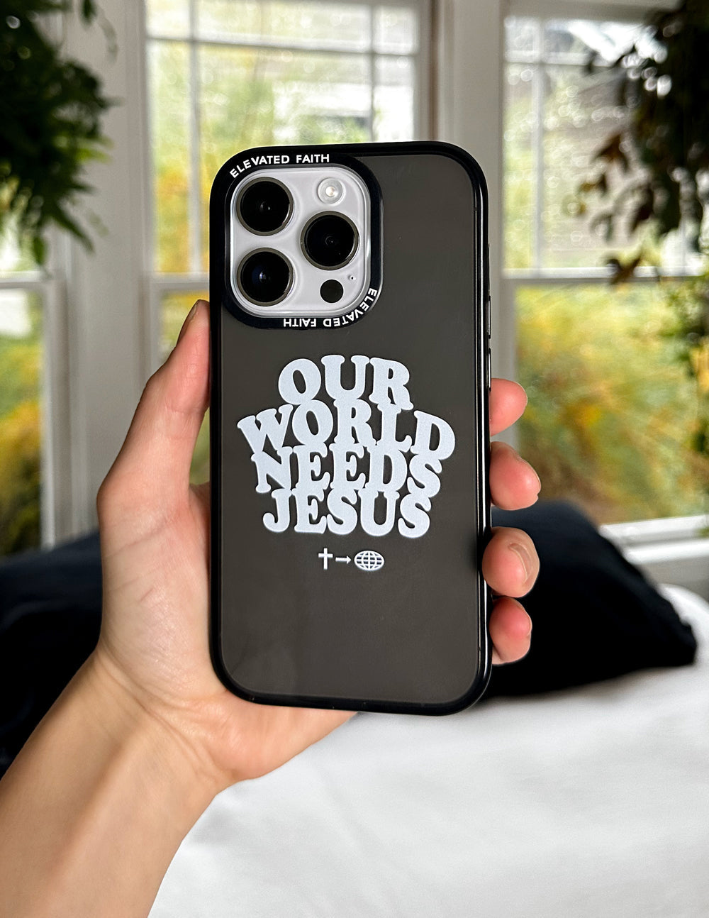 Coque de téléphone Notre monde a besoin de Jésus