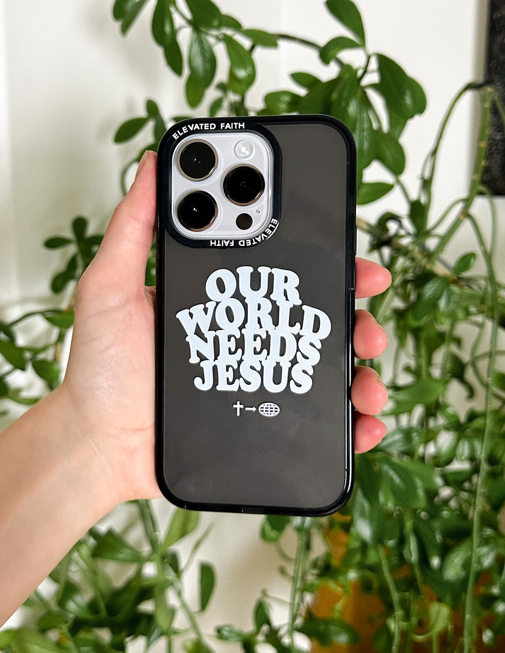 Coque de téléphone Notre monde a besoin de Jésus