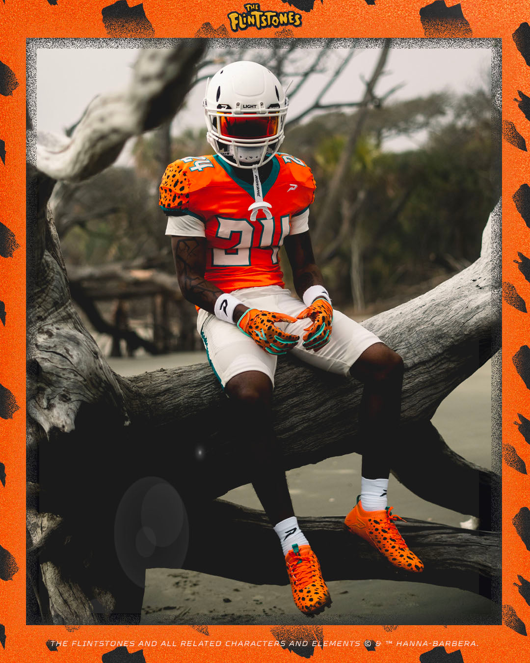 Chaussures de football américain The Flintstones « Bedrock Blitz » – Quantum Speed par Phenom Elite