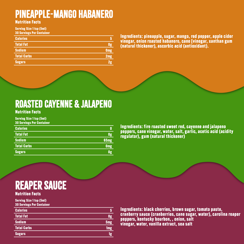 Toute la collection de sauces piquantes
