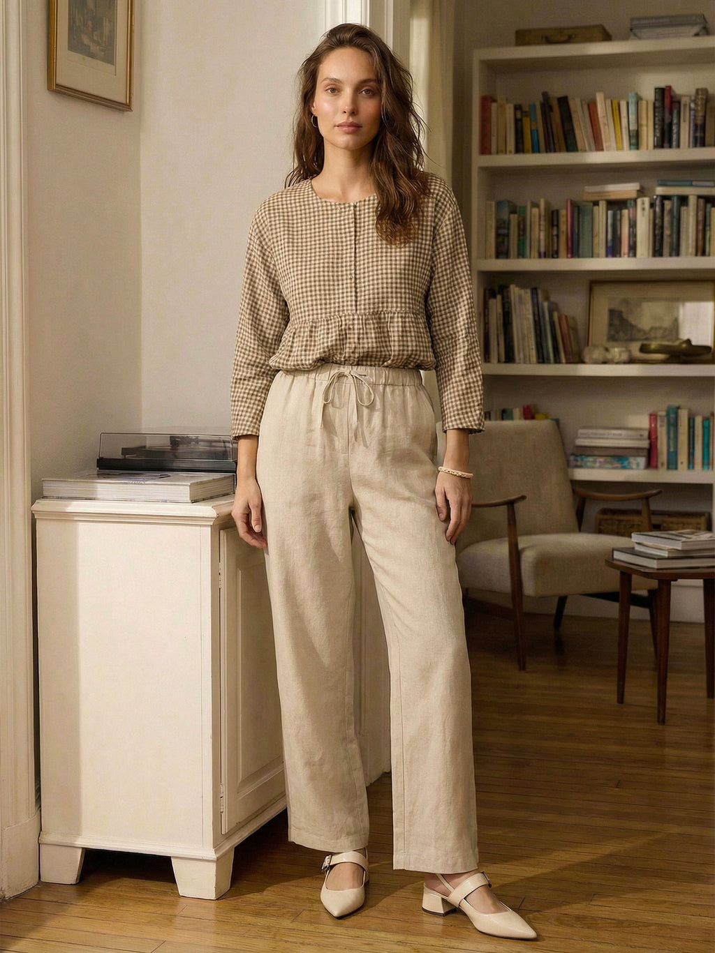 Pantalon classique 100 % lin LYON
