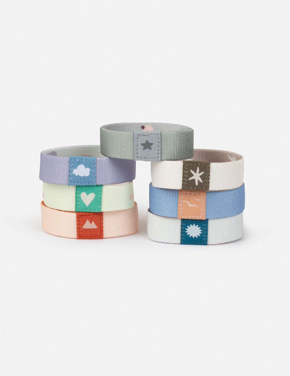 Lot de bracelets réversibles pastel pour enfants