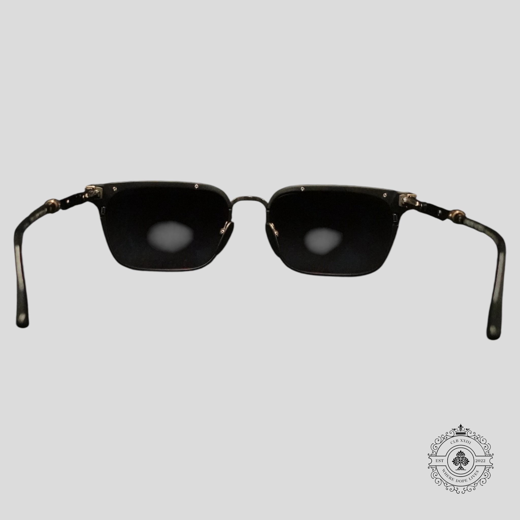 Lunettes Chrome Hearts See U Next Tuesday en Noir/Argent