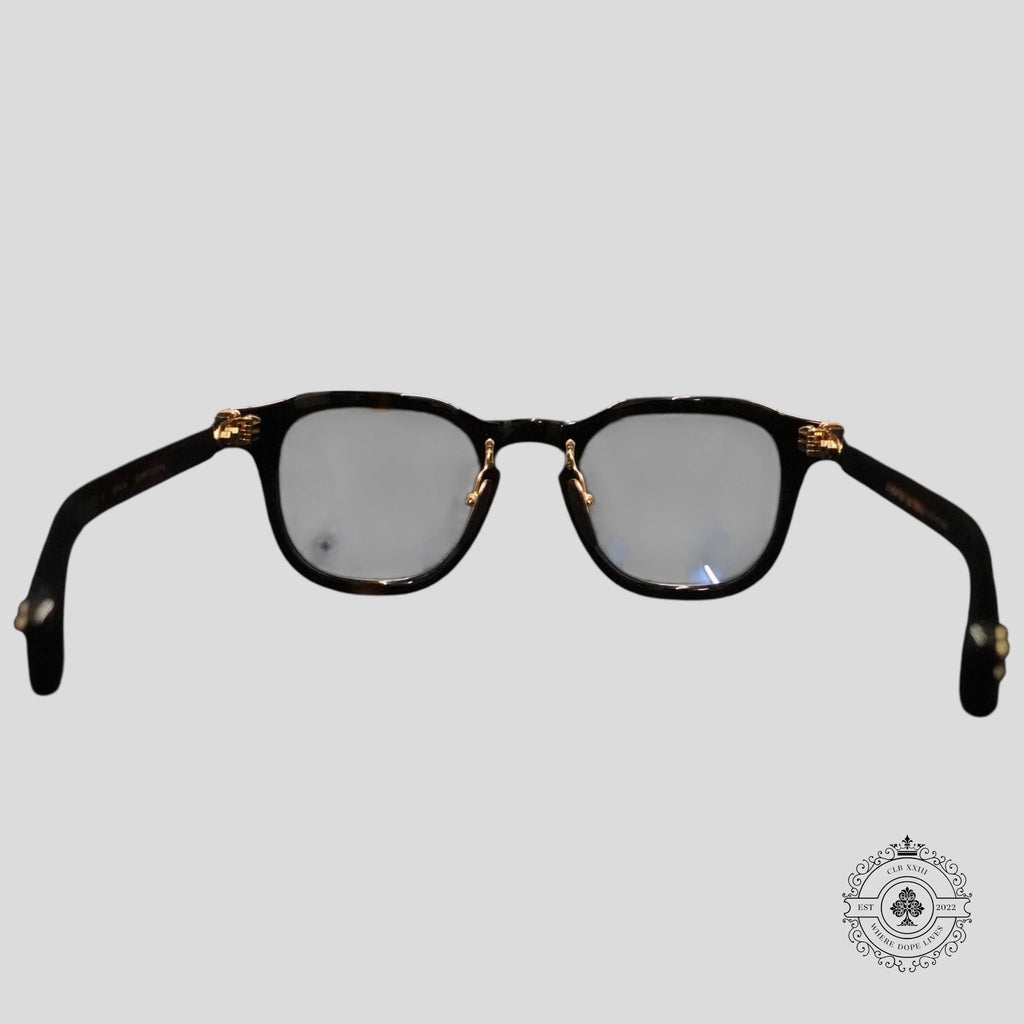 Lunettes de soleil Chrome Hearts Chirp Chirp-A en écaille de tortue/or