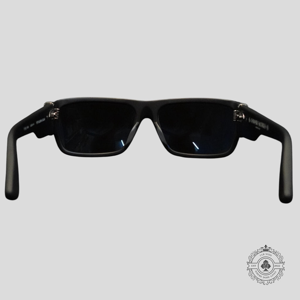 Lunettes Chrome Hearts Yer Bjorn Again, noir mat/argent