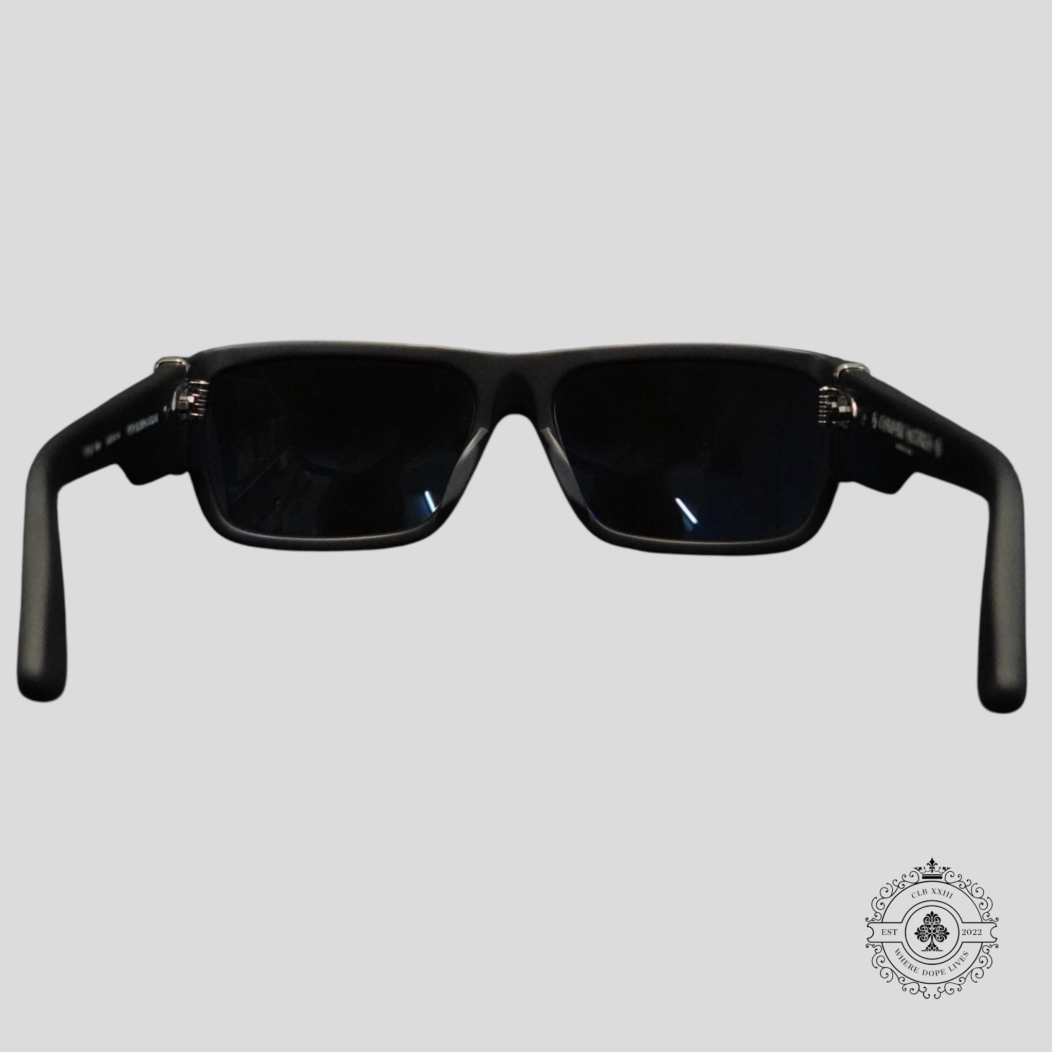 Lunettes Chrome Hearts Yer Bjorn Again, noir mat/argent