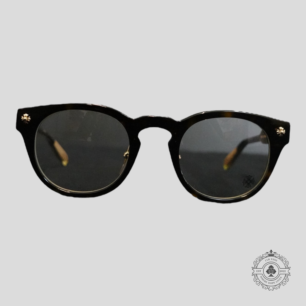 Lunettes Chrome Hearts Dingalonglinglong écaille de tortue/or