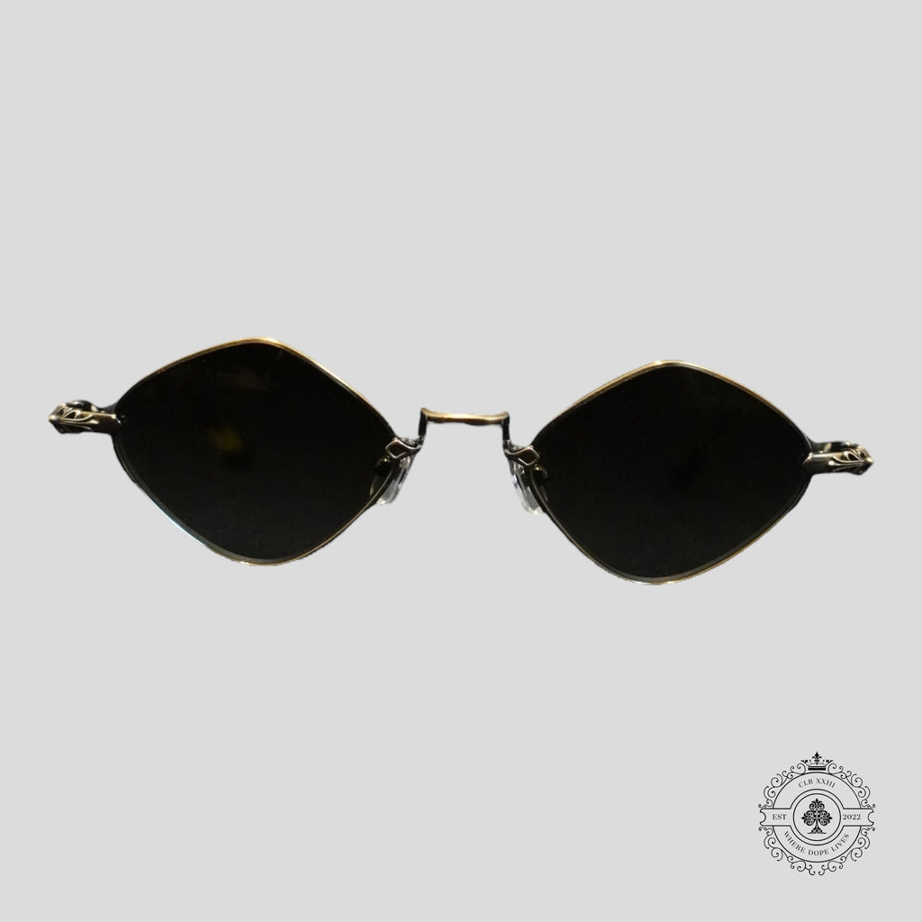 Lunettes de soleil Chrome Hearts Diamond Dog écaille de tortue