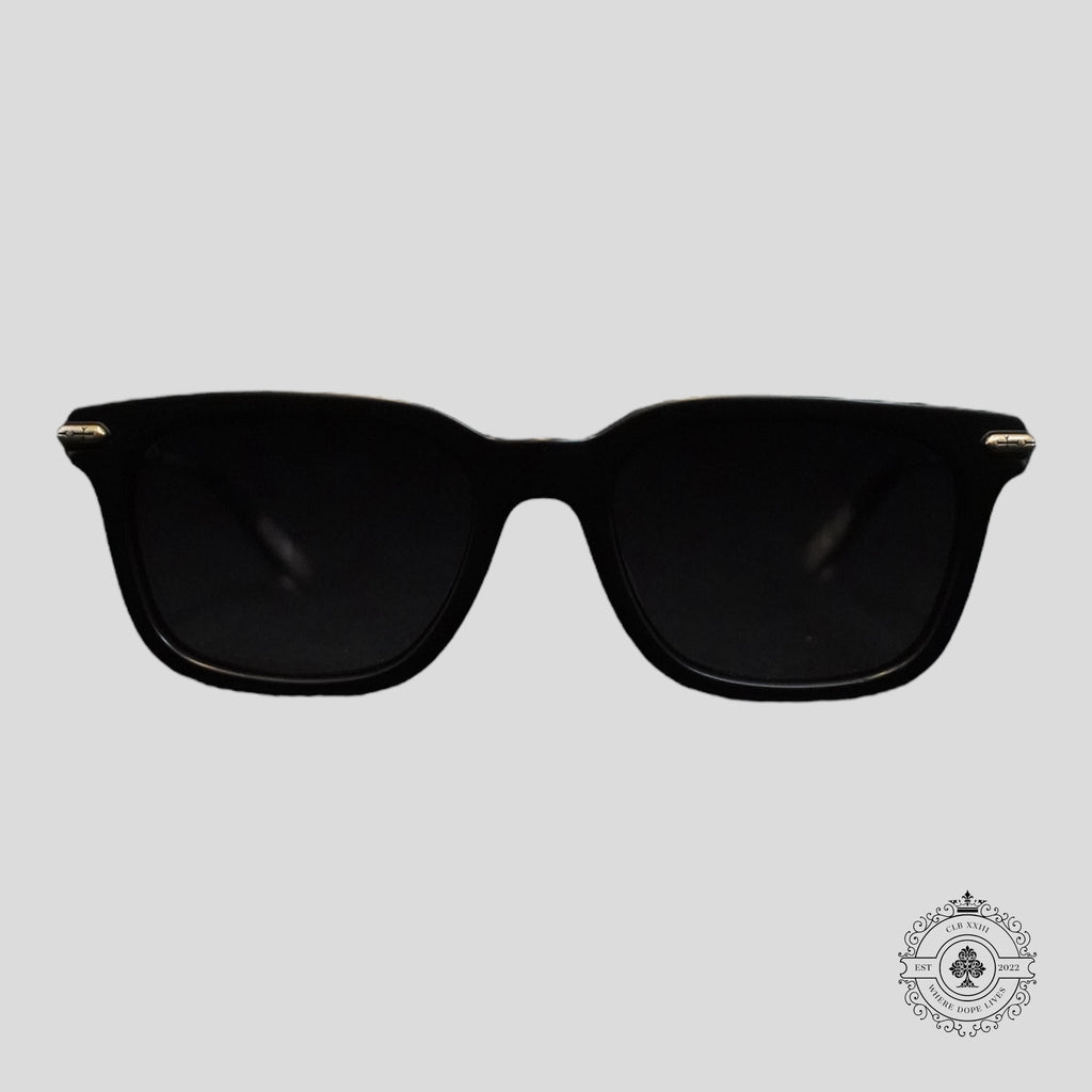 Lunettes Chrome Hearts Tresticles Noir Mat/Argent