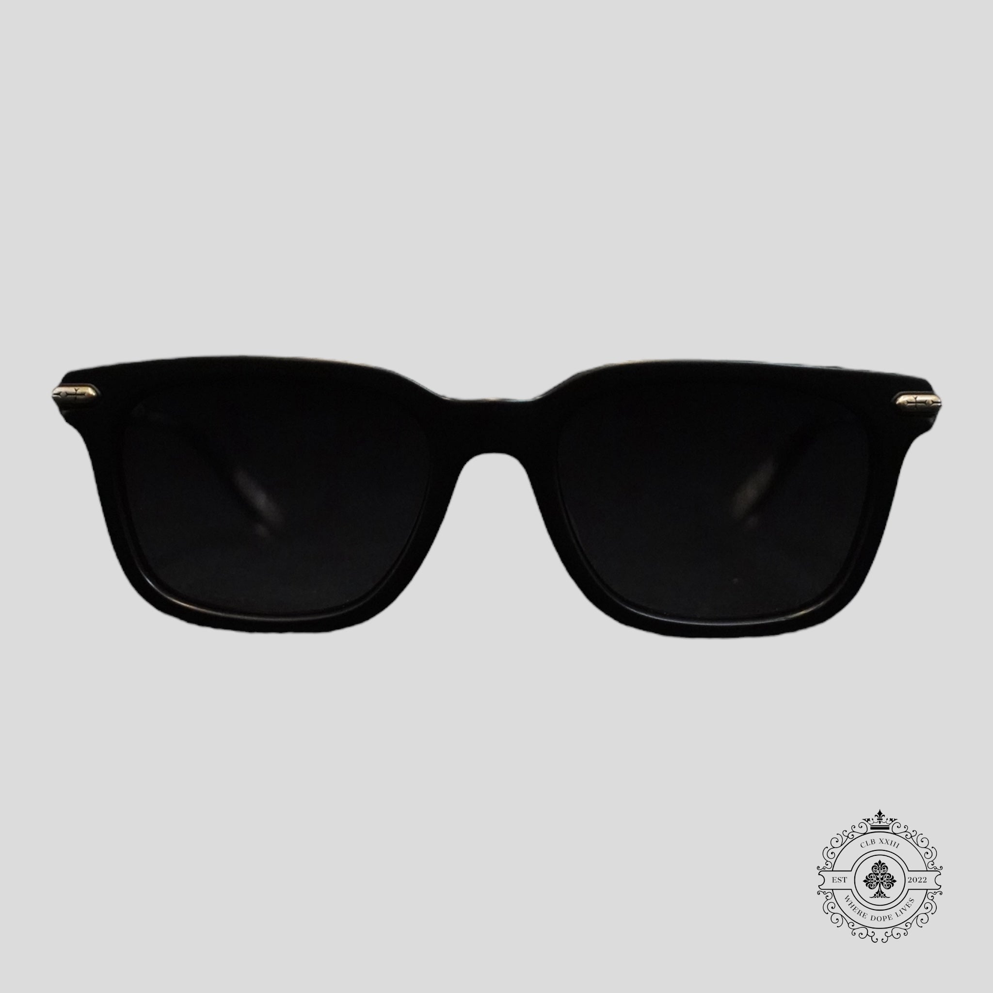 Lunettes Chrome Hearts Tresticles Noir Mat/Argent