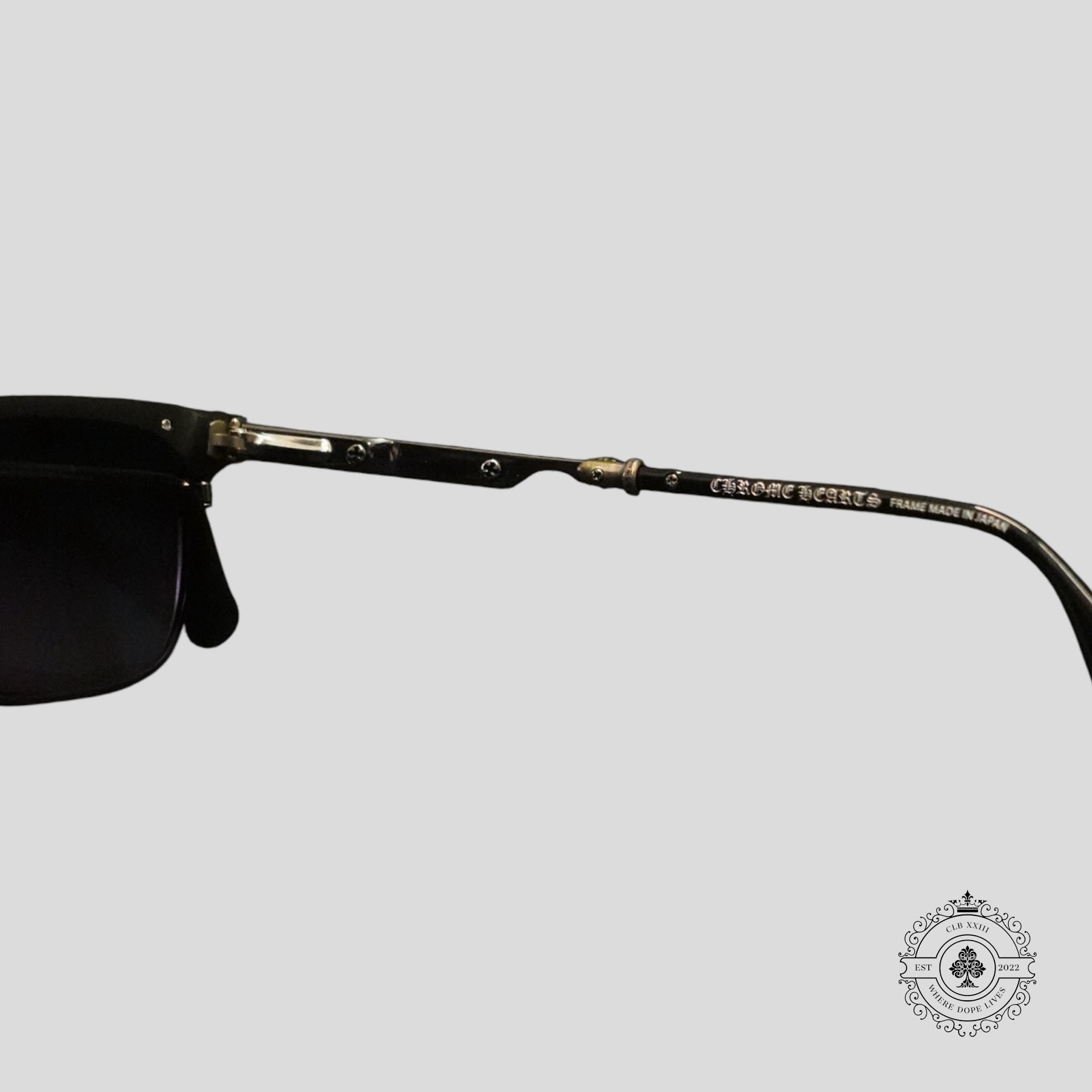 Lunettes Chrome Hearts See U Next Tuesday en Noir/Argent