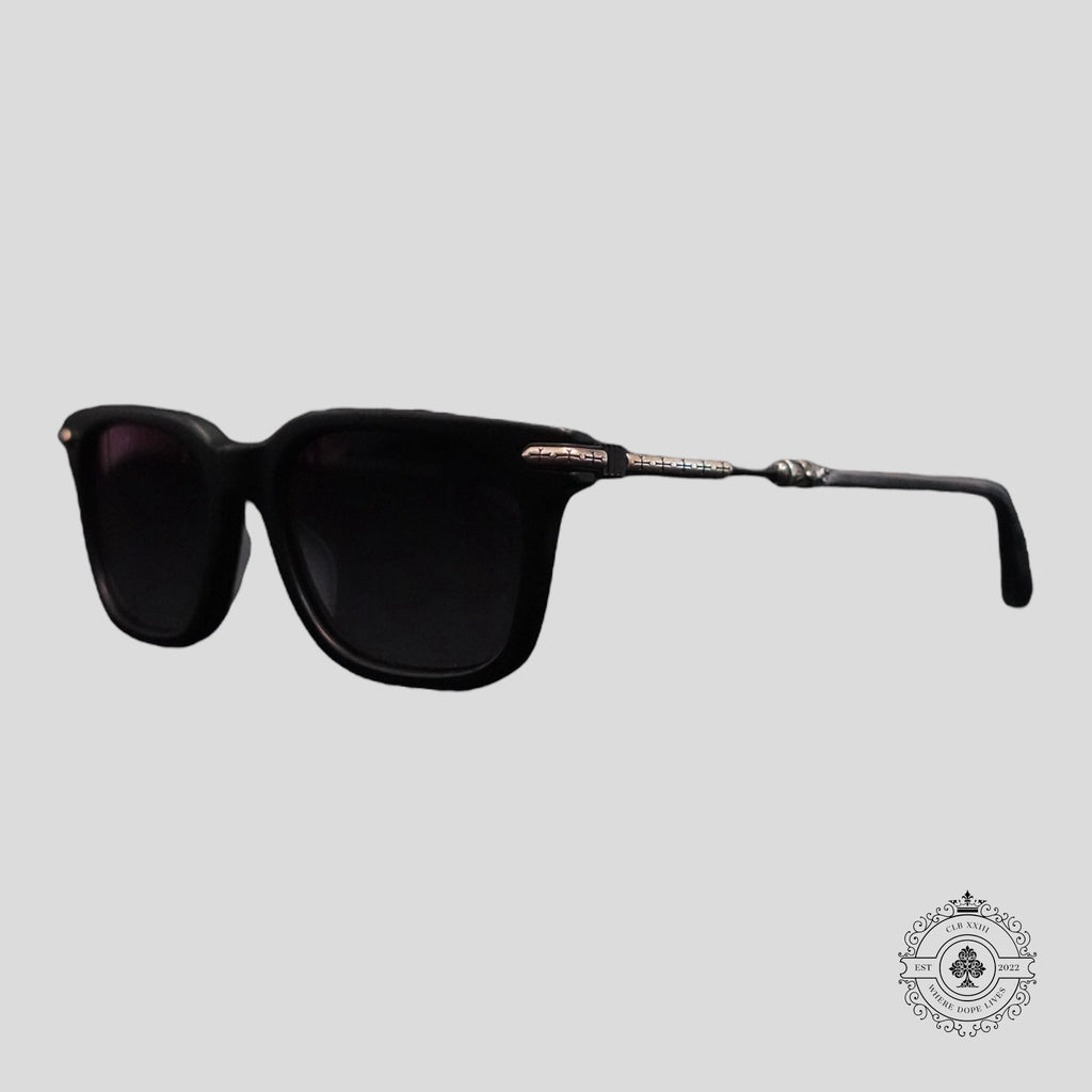 Lunettes Chrome Hearts Tresticles Noir Mat/Argent