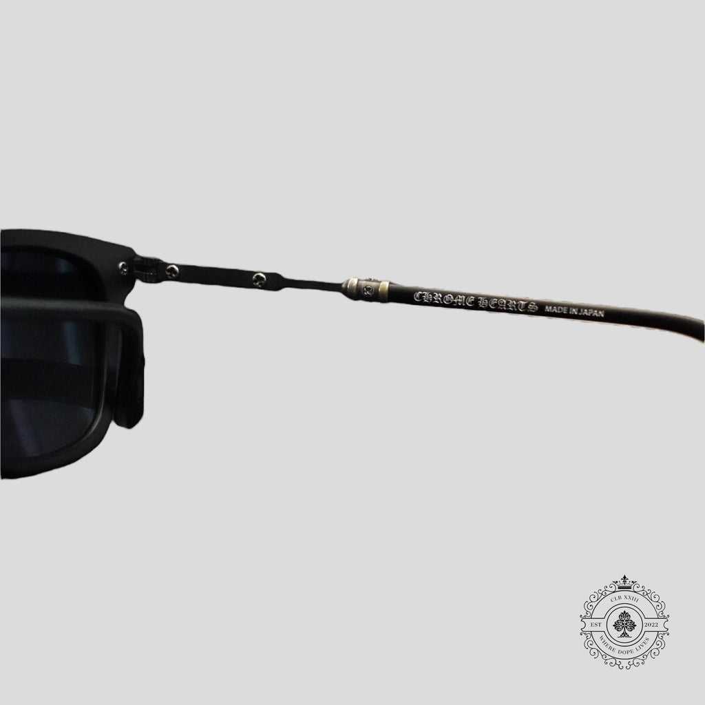Lunettes Chrome Hearts Tresticles Noir Mat/Argent