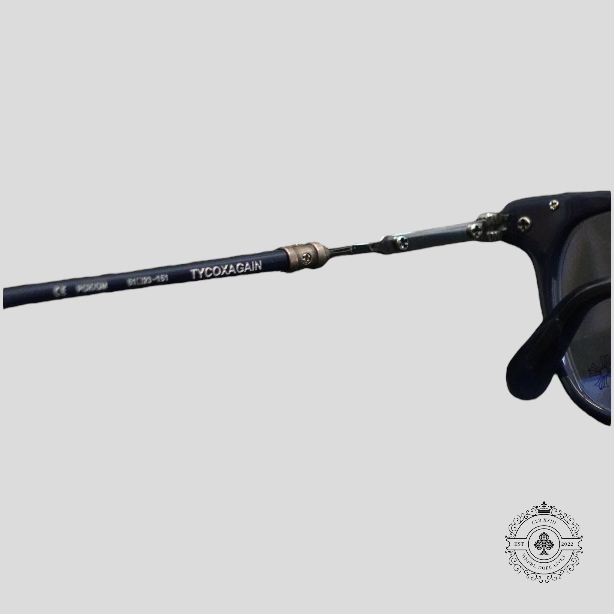 Lunettes Chrome Hearts Tycoxagain bleu/argent