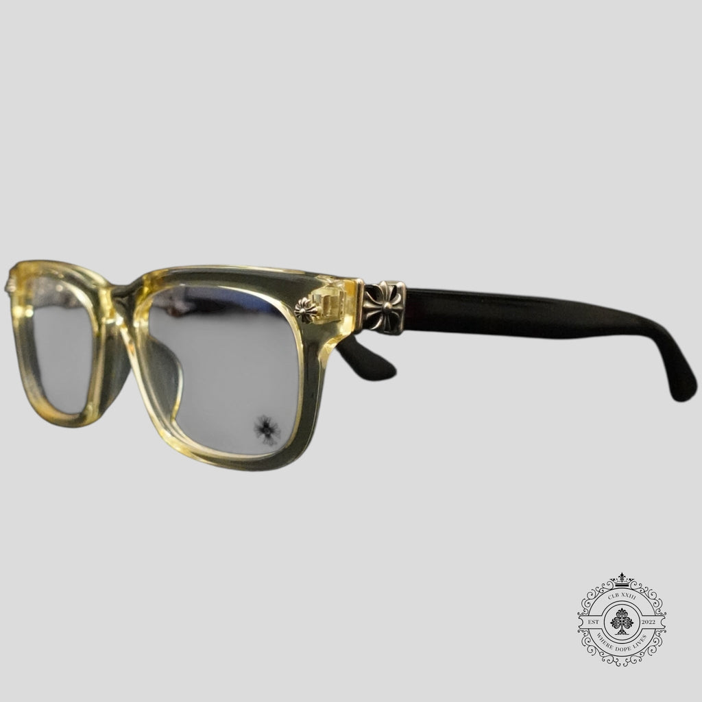 Lunettes Chrome Hearts Vagilante en écaille de tortue/argent