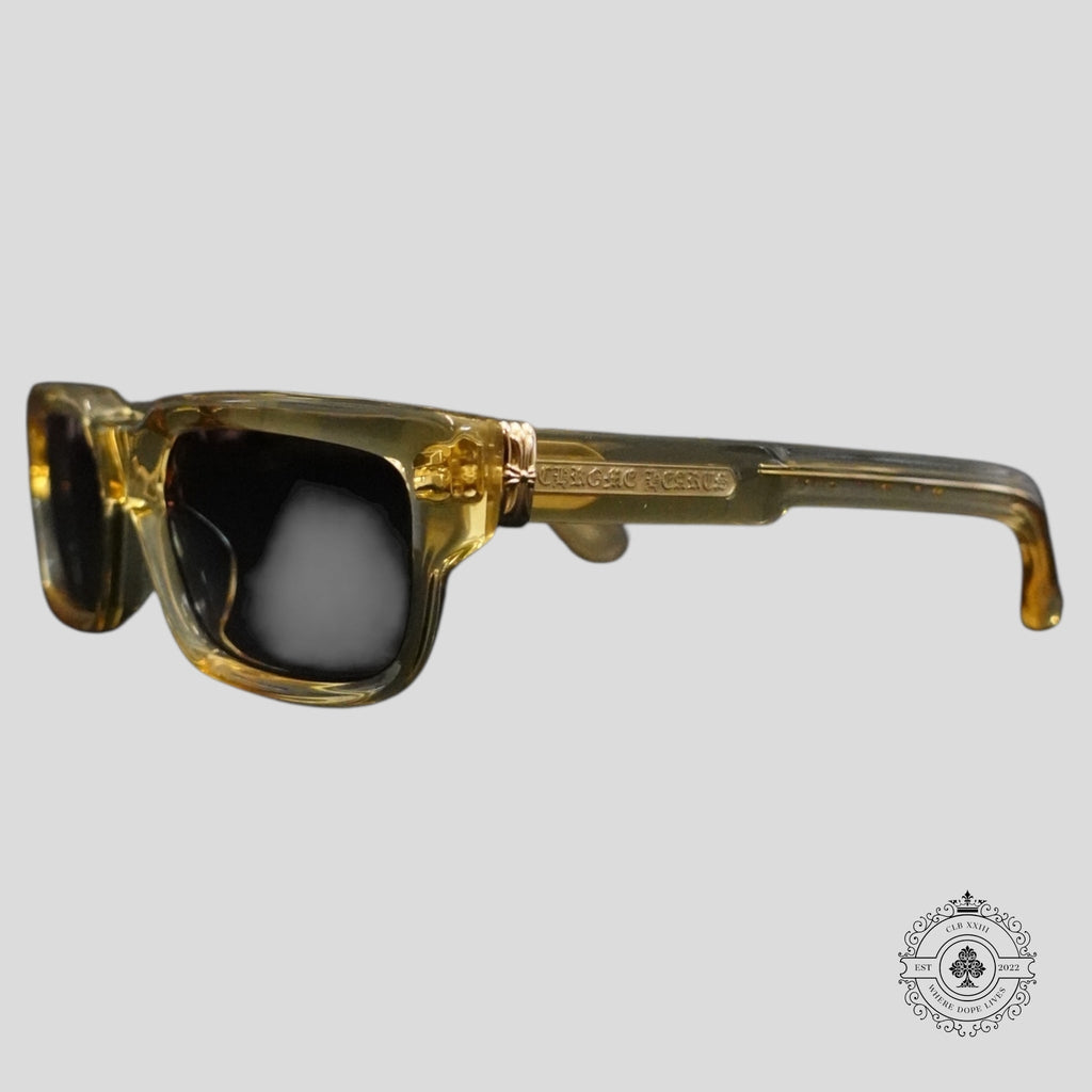 Lunettes de soleil Chrome Hearts 2 Thick transparentes/dorées