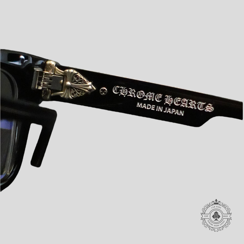 Lunettes Chrome Hearts Box Officer Noir/Argent