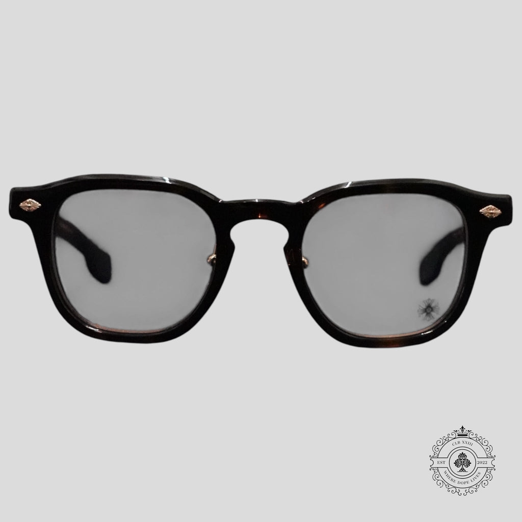 Lunettes de soleil Chrome Hearts Chirp Chirp-A en écaille de tortue/or
