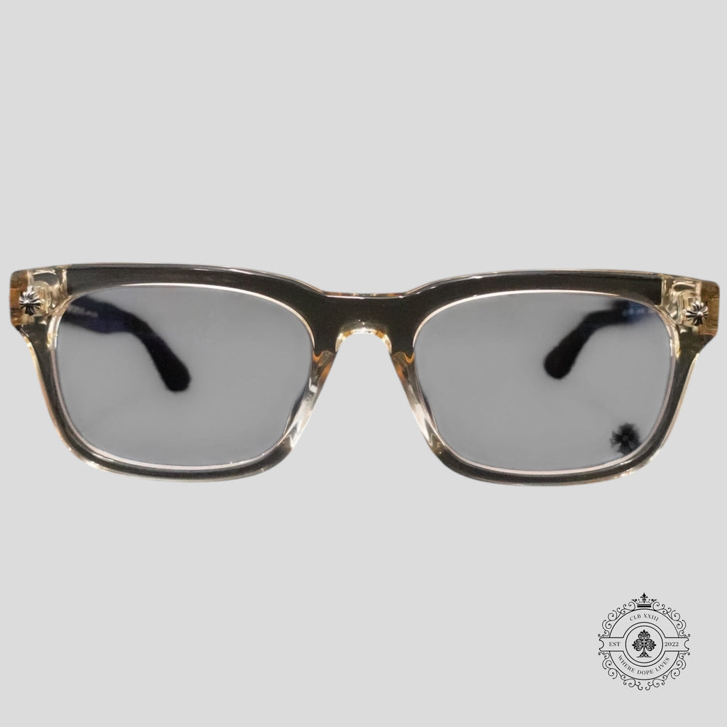 Lunettes Chrome Hearts Vagilante en écaille de tortue/argent