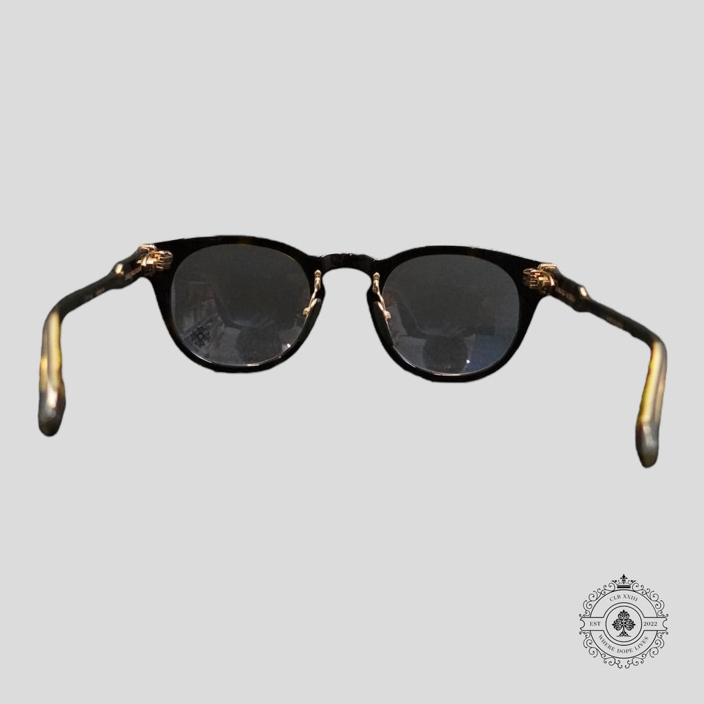 Lunettes Chrome Hearts Dingalonglinglong écaille de tortue/or
