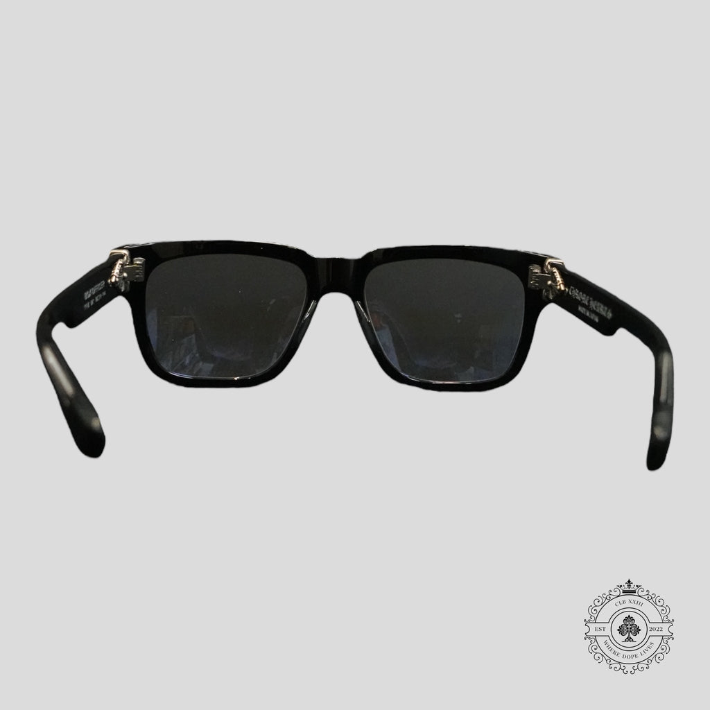 Lunettes Chrome Hearts Box Officer Noir/Argent