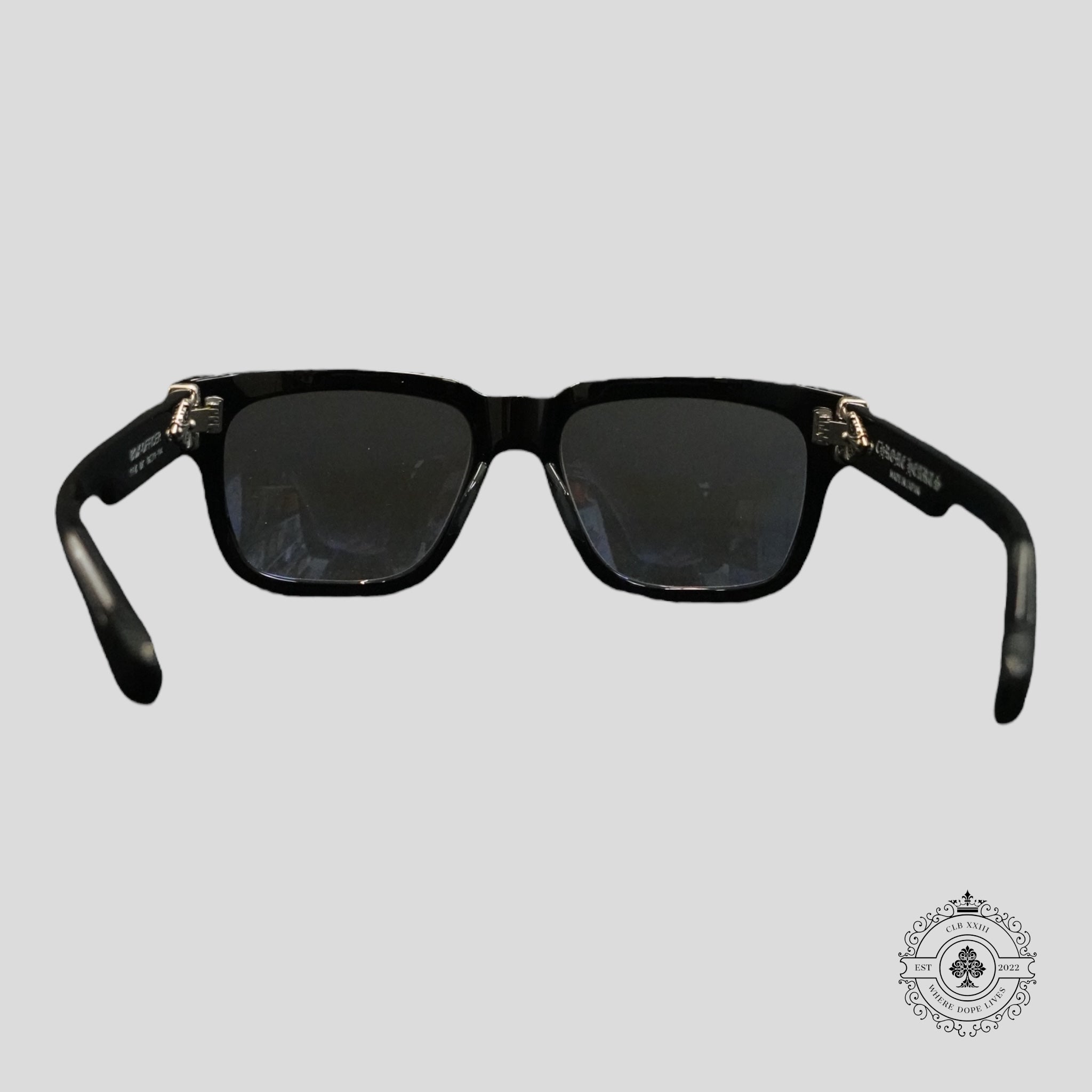 Lunettes Chrome Hearts Box Officer Noir/Argent